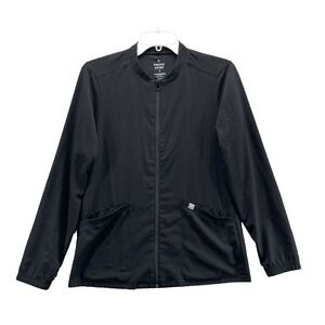 Beyond Scrubs Jacket Top Women's Small‎ Lab Coat Medical Uniform Workwear Tech